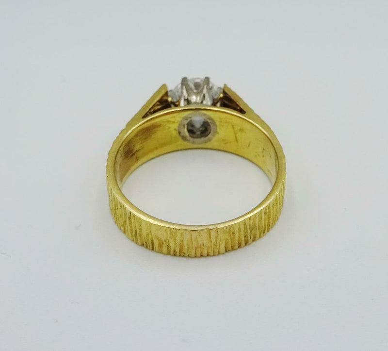 18ct Gold Solitaire 1.00ct E I1 Round Brilliant Diamond Claw Set Ring 6.2g N - Richard Miles Jewellers