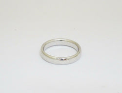 18ct White Gold Medium Weight  4mm Ladies Court Ring Size N 6g - Richard Miles Jewellers