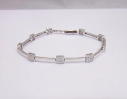 18ct White Gold Pave Set Diamond 0.72ct Ladies Bracelet 7.5 inches RRP £2500 - Richard Miles Jewellers