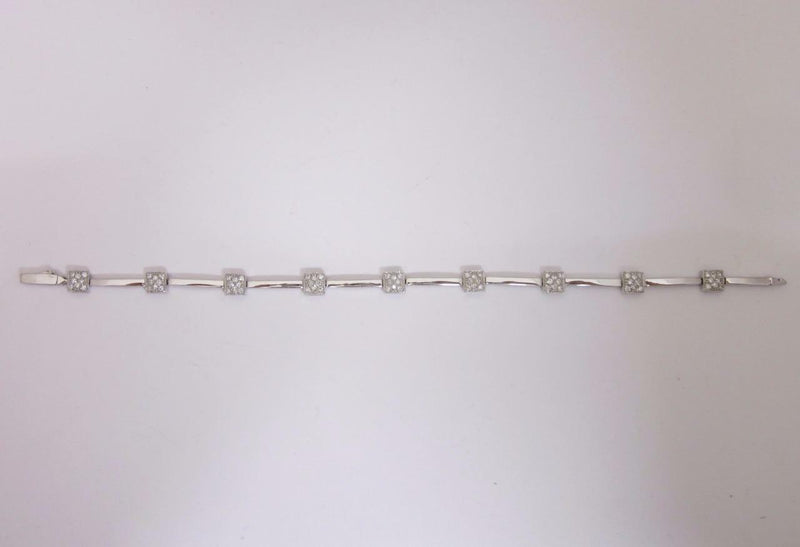 18ct White Gold Pave Set Diamond 0.72ct Ladies Bracelet 7.5 inches RRP £2500 - Richard Miles Jewellers