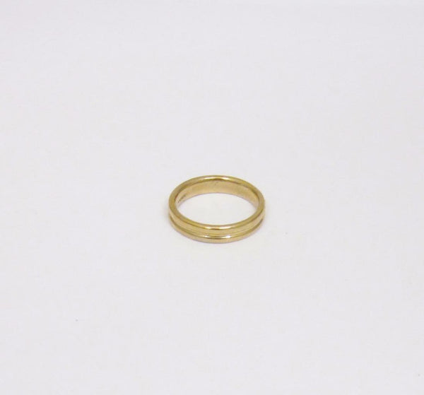 9ct Yellow Gold 4mm Wedding Band Ring Size P - Richard Miles Jewellers