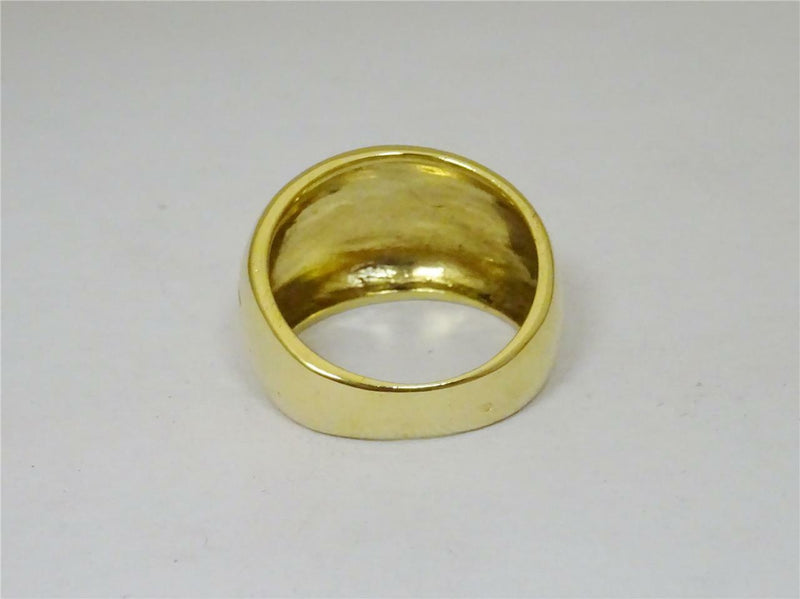 18ct Yellow Gold Greek Key Ring Size N 7.15g - Richard Miles Jewellers
