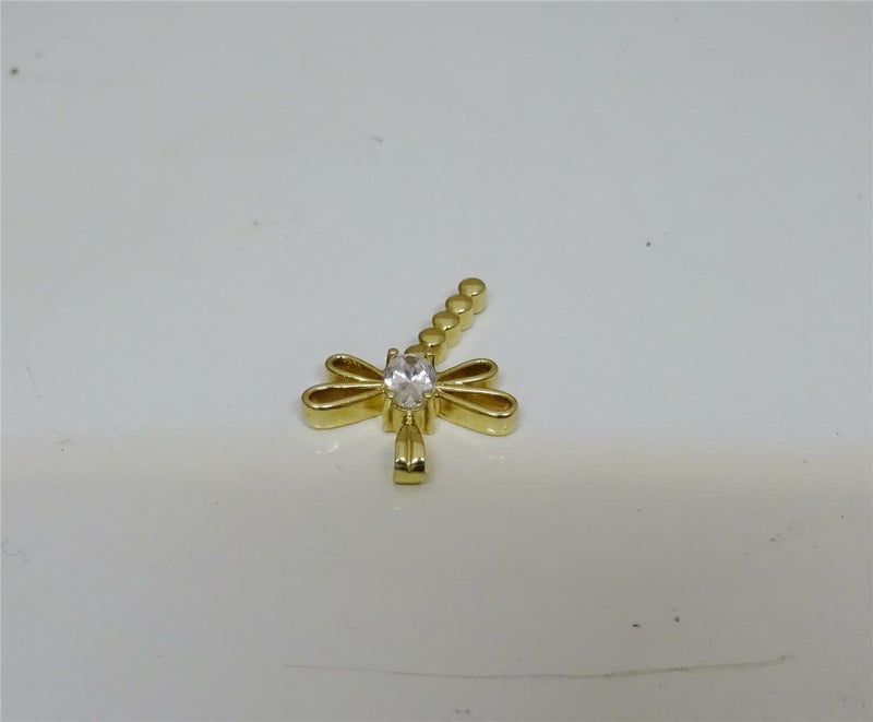 9ct Yellow Gold  Movable Butterfly Pendant set with CZ 25mm 2.2 Grams RRP£165 - Richard Miles Jewellers