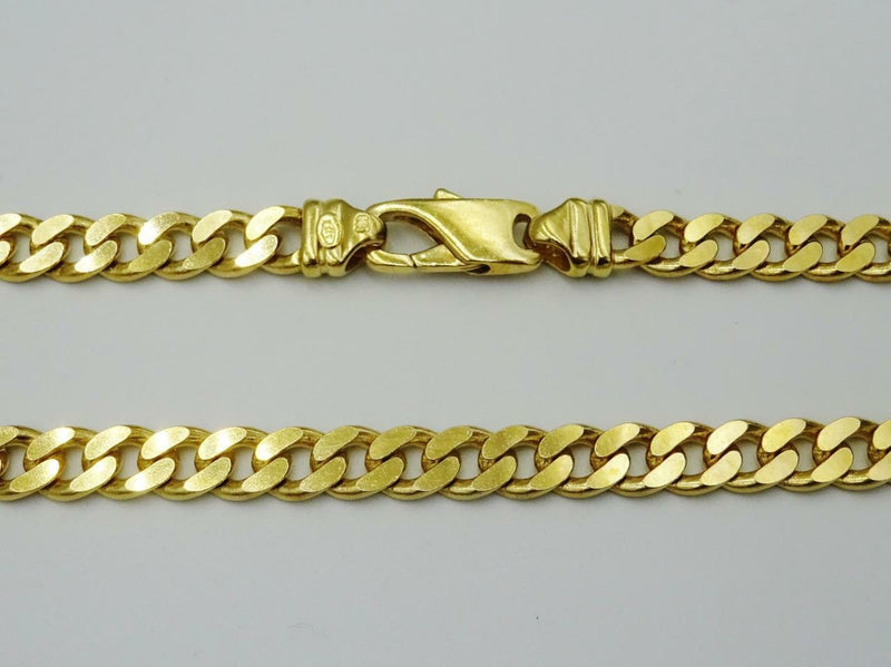 9ct Yellow Gold 375 Hall Mark Premium Heavy Curb Chain 20inch 40g 6mm - Richard Miles Jewellers