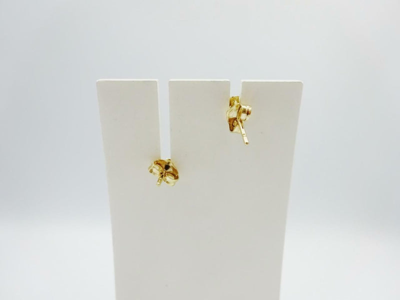 Elements Gold 9ct Yellow Gold Sophisticated Diamond 'Kiss' Stud Earrings 9.5mm - Richard Miles Jewellers
