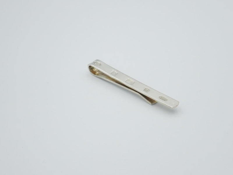 Sterling Silver 925 English Hallmarks Lion Tie Slide 8.1g 60mm 6.3mm - Richard Miles Jewellers