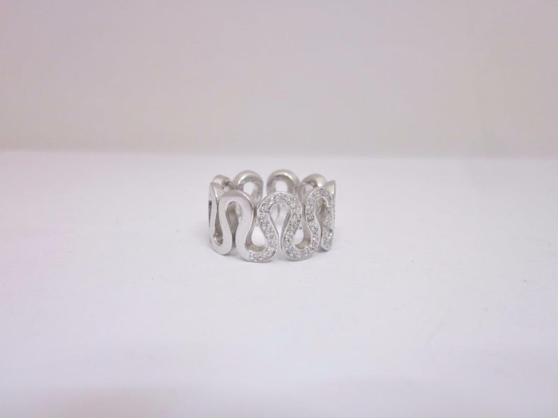 9ct White Gold Diamond 0.15ct Dress Ring Size L Weight 8.1g - Richard Miles Jewellers