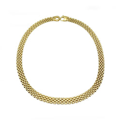9ct Yellow Gold Flat Watch Jubilee Link Necklace 25.3g - Richard Miles Jewellers