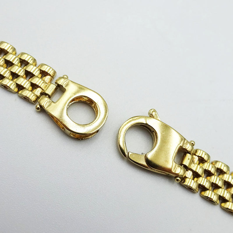 9ct Yellow Gold Flat Watch Jubilee Link Necklace 25.3g - Richard Miles Jewellers