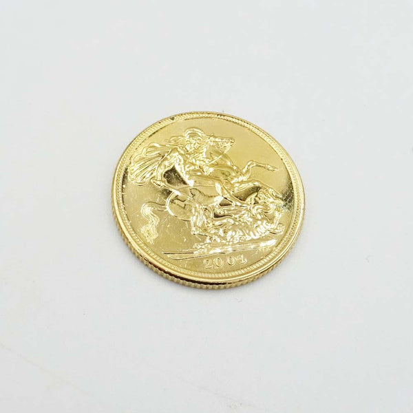 22ct Yellow Gold 2004 Elizabeth II Full Sovereign Coin