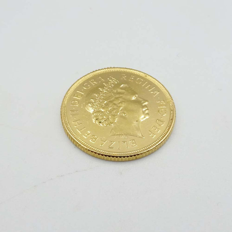 22ct Yellow Gold 2004 Elizabeth II Full Sovereign Coin