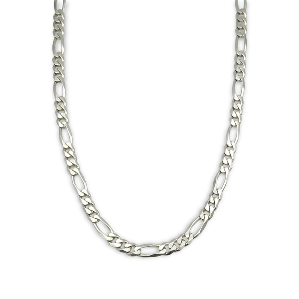 Sterling Silver Figaro Chain 24"