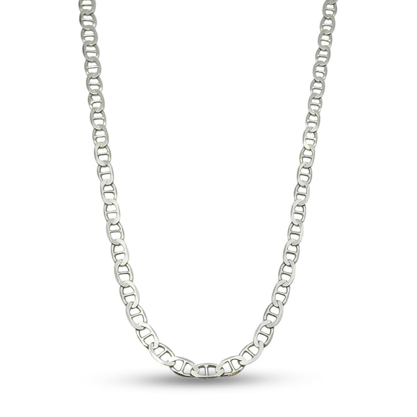 Sterling Silver Double Link Chain Necklace 28"