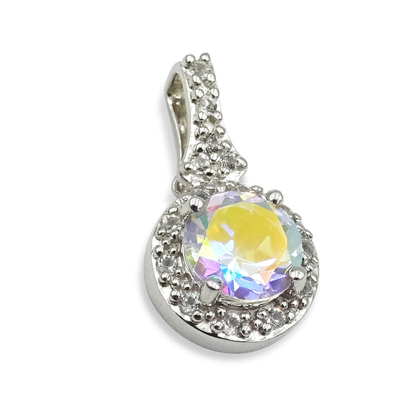 Silver Cubic Zirconia Statement Pendant