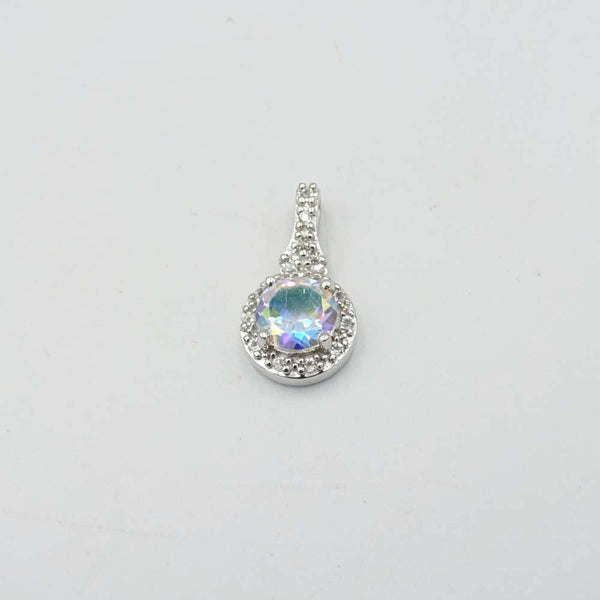 Silver Cubic Zirconia Statement Pendant