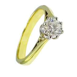 9ct Gold 0.40ct Diamond SI F Colour Very Good Cut Ladies Ring Size I 1/2 2.3g - Richard Miles Jewellers