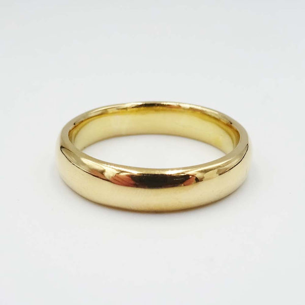 22ct Yellow Gold Wedding Band Size N