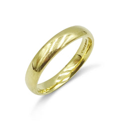 18ct Yellow Gold Wedding Band Size T