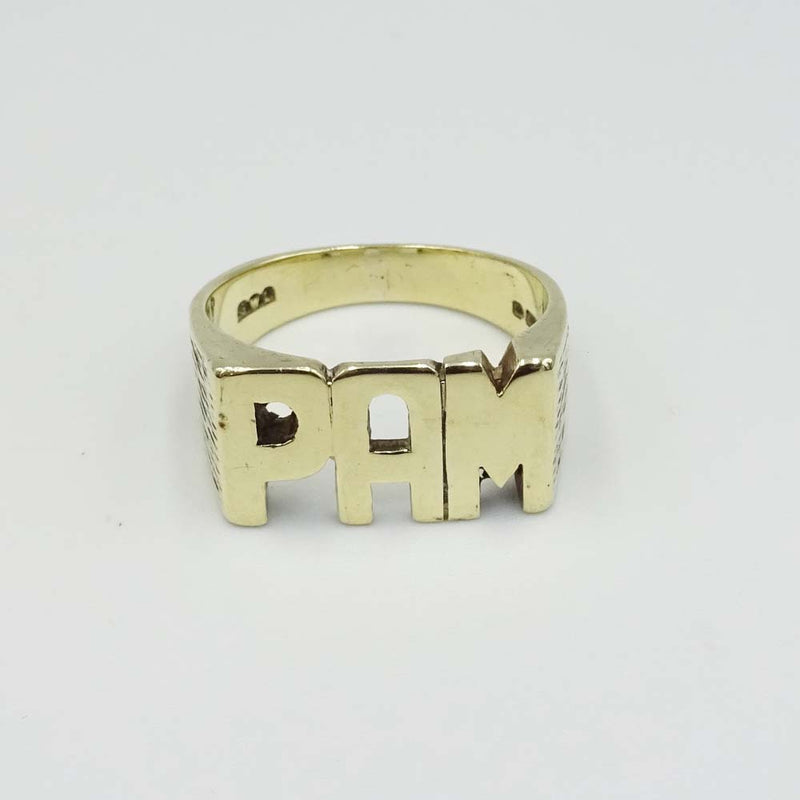 9ct Yellow Gold 'Pam' Ring Size O