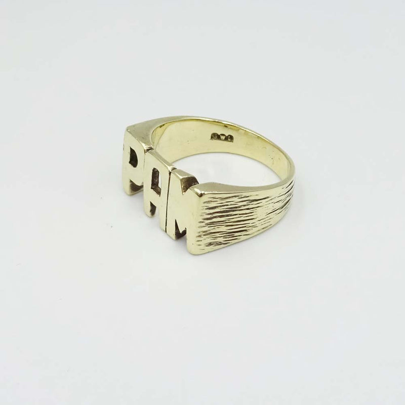 9ct Yellow Gold 'Pam' Ring Size O