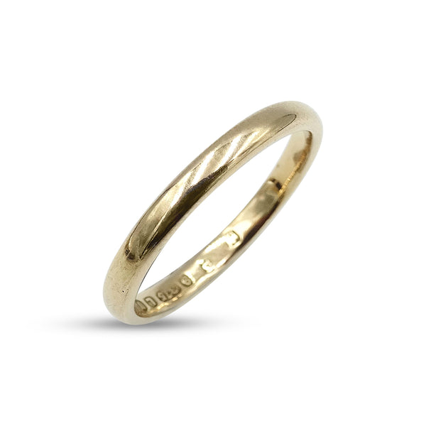 9ct Rose Gold Band Ring Size L