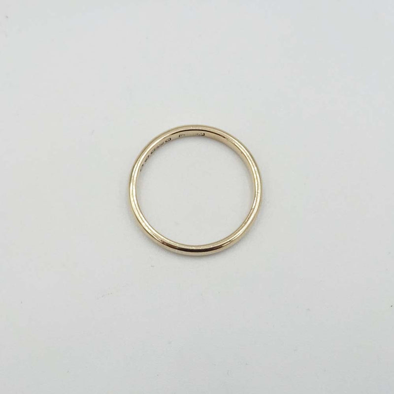 9ct Rose Gold Band Ring Size L