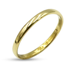 22ct Yellow Gold Narrow Band Ring Size O