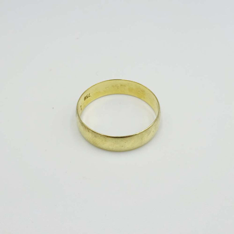 18ct Yellow Gold Wedding Band Ring Size M