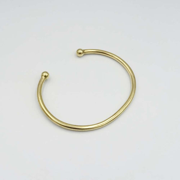 9ct Yellow Gold Open Back Torque Bangle