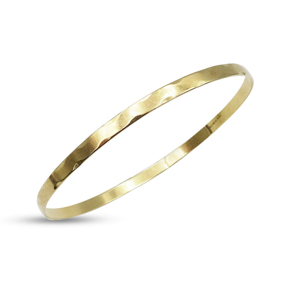 9ct Yellow Gold Scalloped Bangle