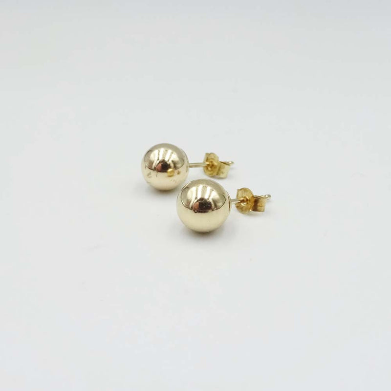 9ct Yellow Gold Ball Stud Earrings