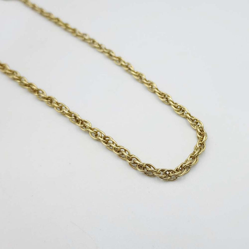 9ct Yellow Gold Prince of Wales Chain Necklace 16"