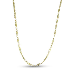 14ct Yellow Gold Figaro Chain Necklace 22"