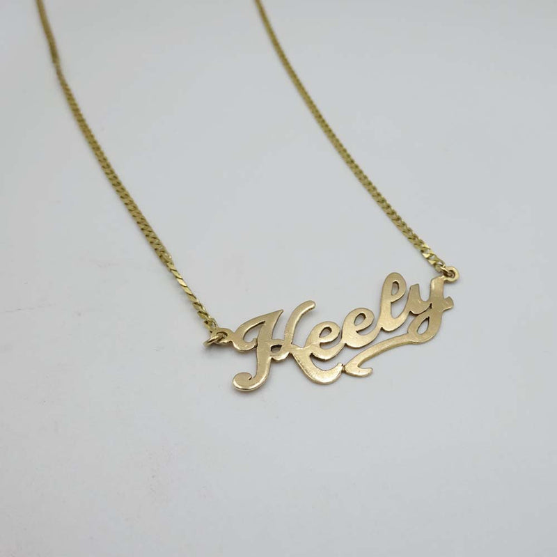 9ct Yellow Gold 'Keely' Name Chain Necklace 16"