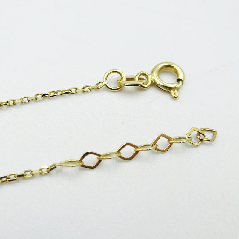 333  Yellow Gold Fine Dainty Heart Chain Bracelet 7.5" - Richard Miles Jewellers