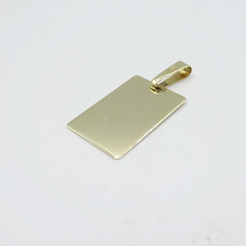 9ct Yellow Gold Engraved Initial "K" Pendant