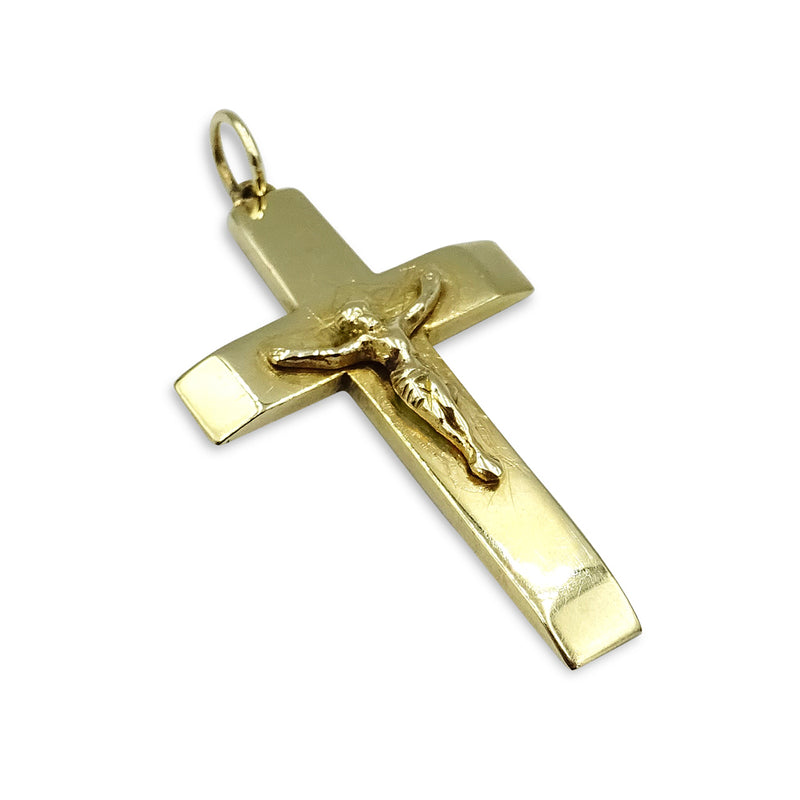 9ct Yellow Gold Crucifix Pendant