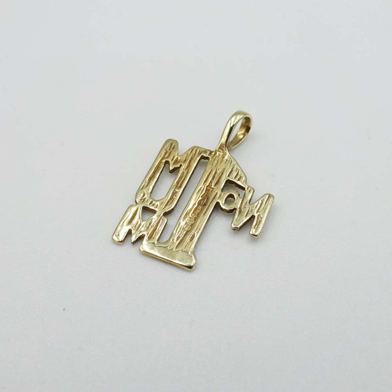 9ct Yellow Gold "No.1 Mum" Pendant