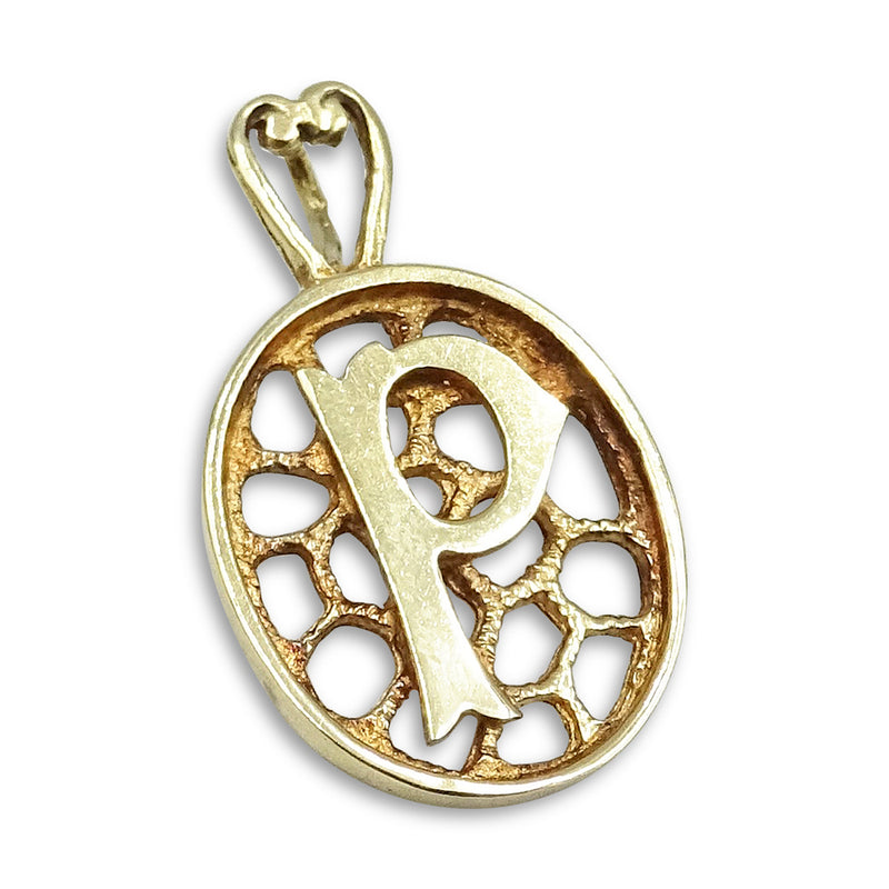 9ct Yellow Gold Initial "P" Pendant