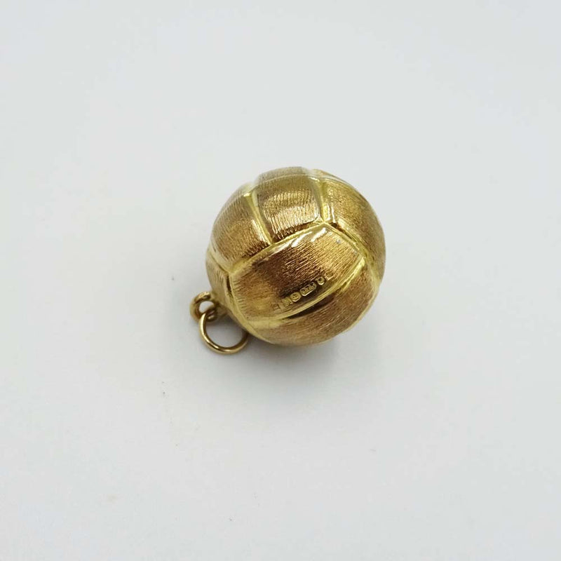 9ct Yellow Gold Vintage Style Football Charm