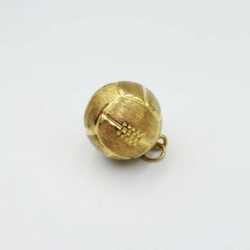 9ct Yellow Gold Vintage Style Football Charm