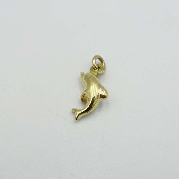14ct Yellow Gold Small Dolphin Charm