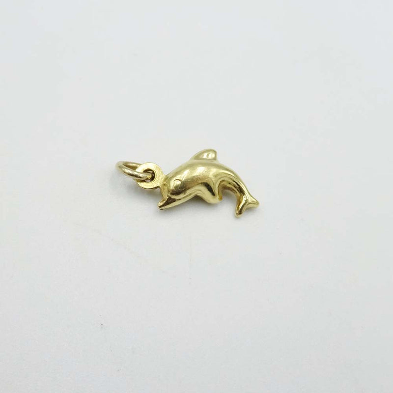 14ct Yellow Gold Small Dolphin Charm