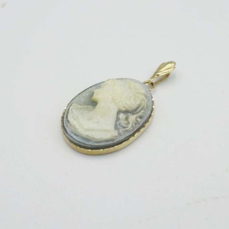 9ct Yellow Gold Small Cameo Pendant