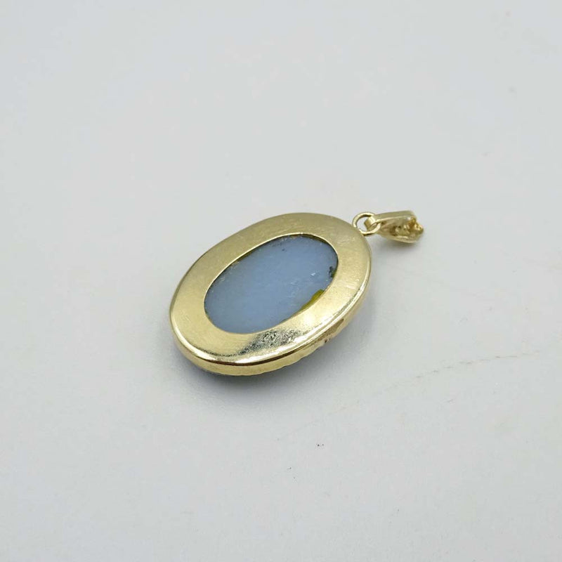 9ct Yellow Gold Small Cameo Pendant