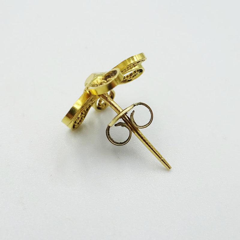 9ct Yellow Gold Daisy Flower Stud Earrings 1.6g - Richard Miles Jewellers