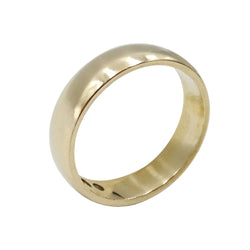 9ct Gold Rounded Edge Wedding Band 4mm Size L 3.5g - Richard Miles Jewellers