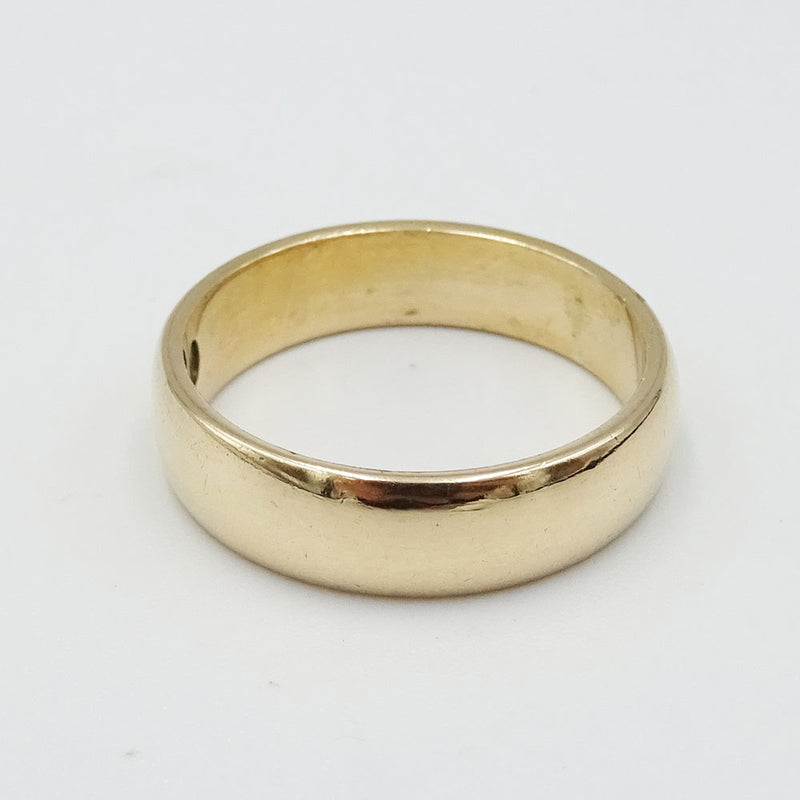 9ct Gold Rounded Edge Wedding Band 4mm Size L 3.5g - Richard Miles Jewellers