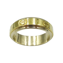 18ct Two Colour Gold Gents Screw Design Wedding Band 6mm - Richard Miles Jewellers