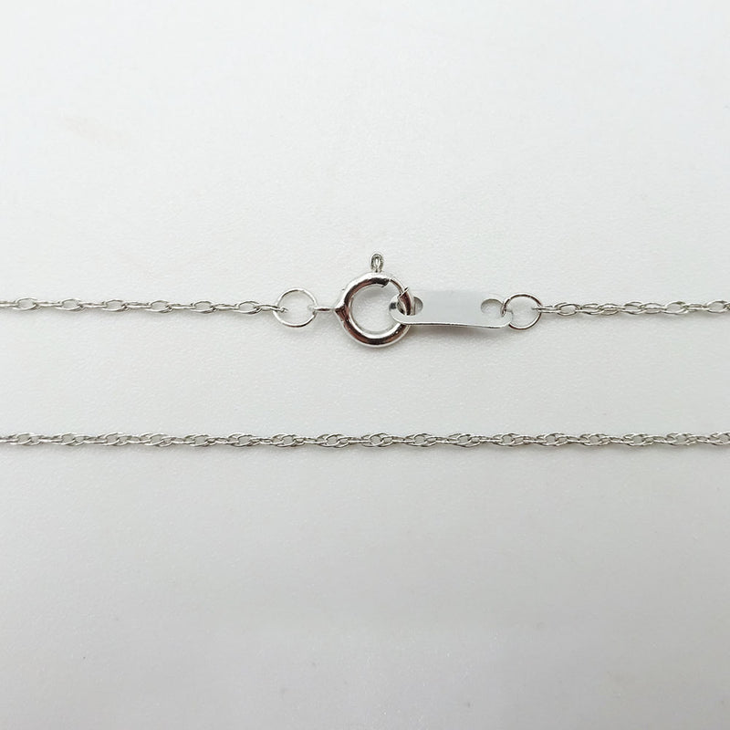 9ct White Gold Diamond & Garnet Heart Pendant With 18" Spiga Chain - Richard Miles Jewellers
